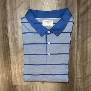 Linksoul Tempus Fugit Luxury Cotton Striped Golf Polo - 2XL